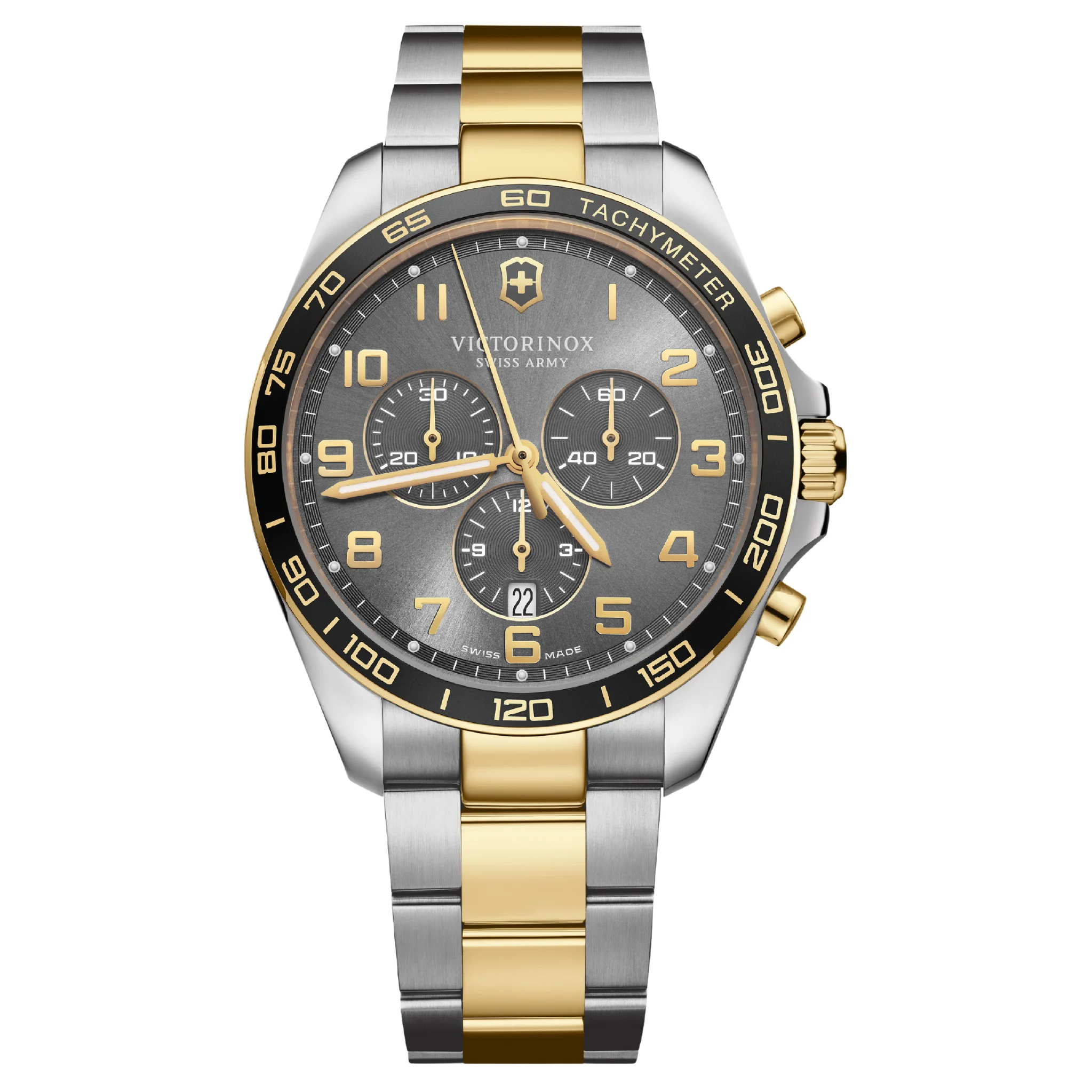 Victorinox Swiss Made Field Force Chronograph Grey Dial Men'S Watch - 241902