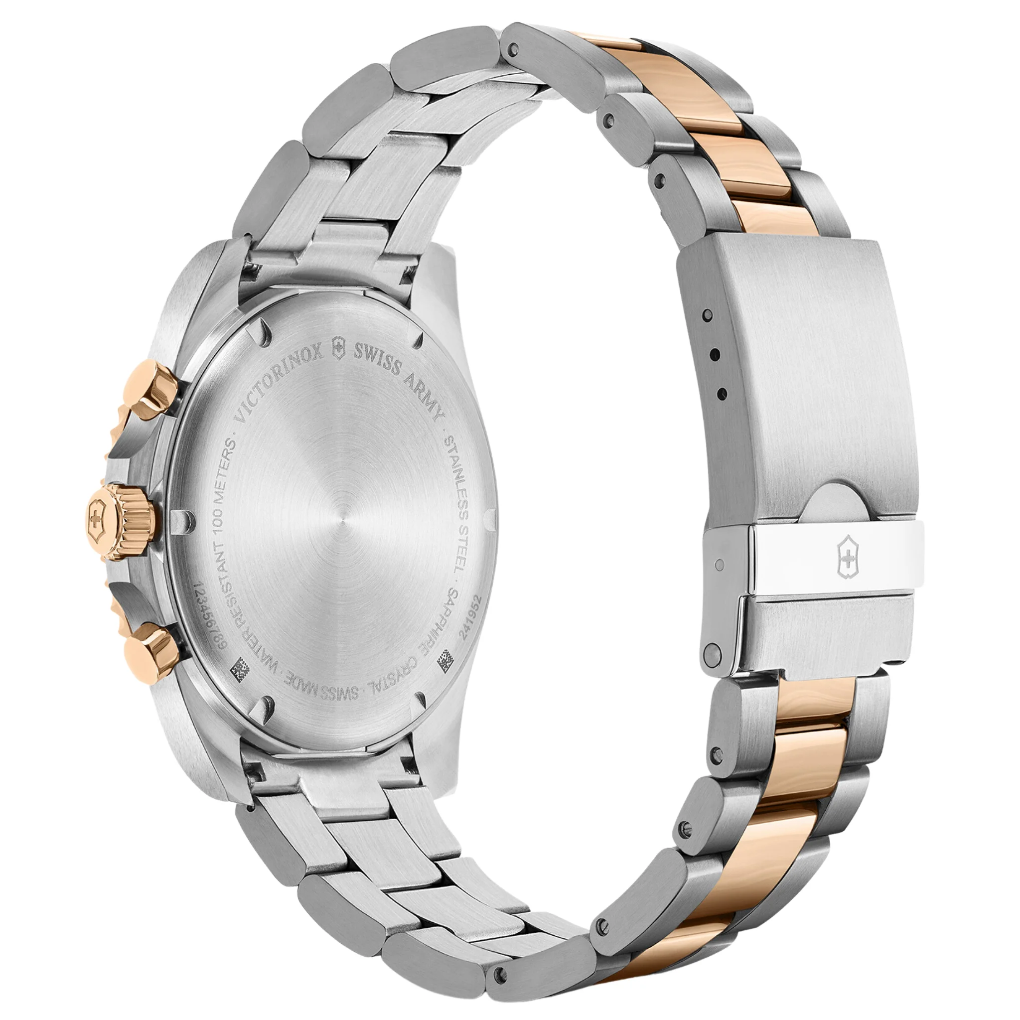 Victorinox Swiss Made Maverick Chronograph Black Dial Bicolour Men'S Watch- 241952