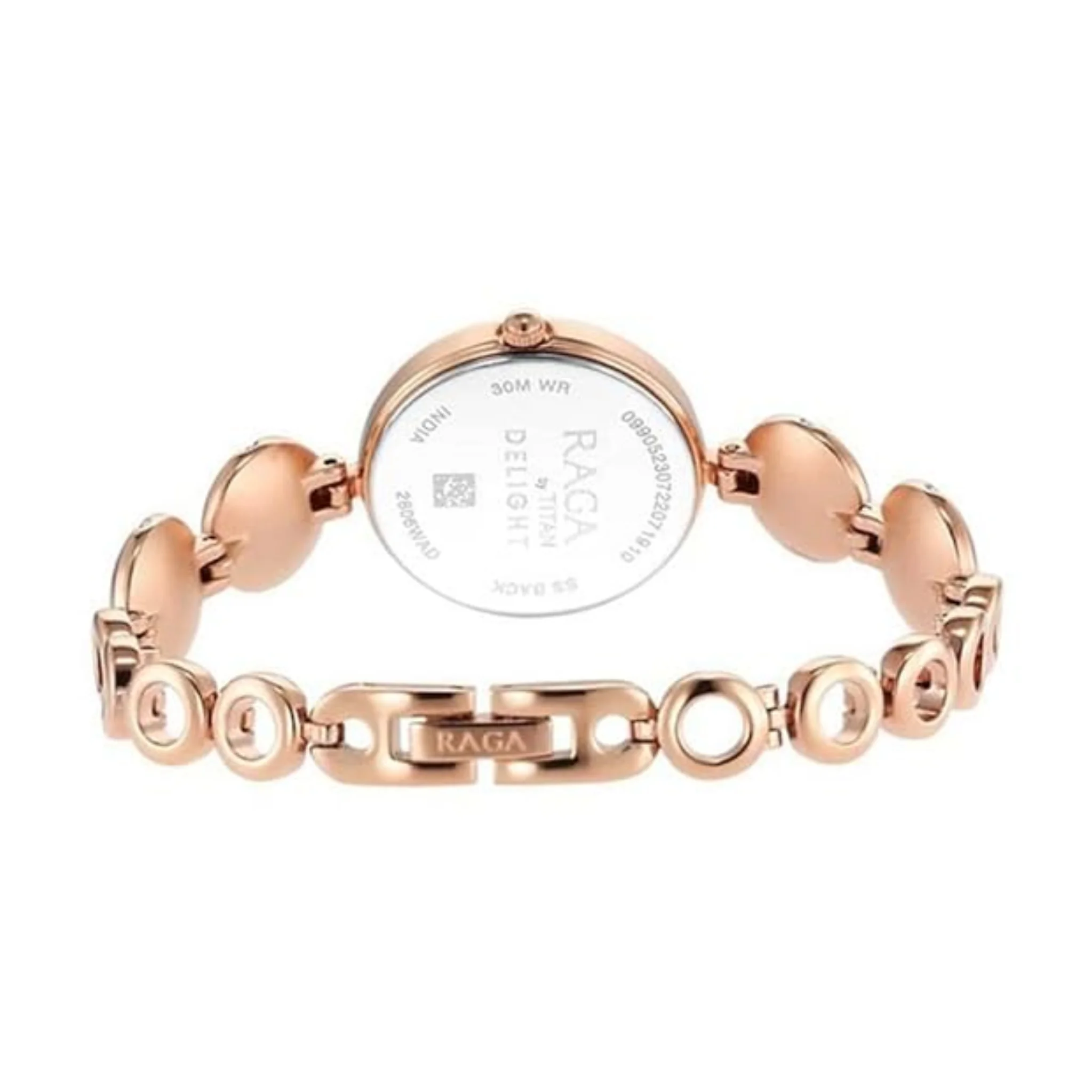 Titan Women Brass Silver Round - 2606KM01