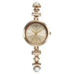 Titan Light Champagne Women Quartz Watch 2606WM12