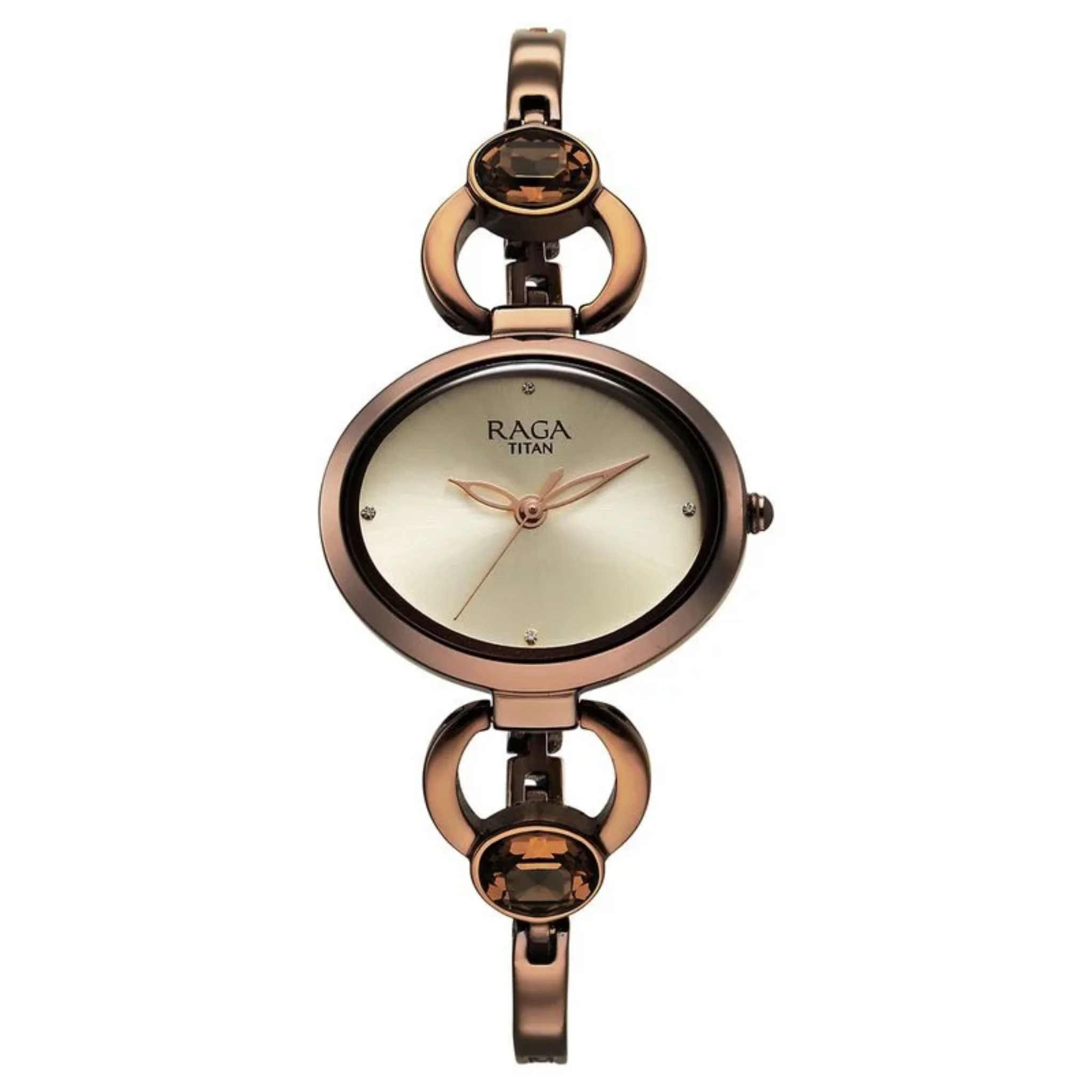 Titan Women Brass Rose Gold / Copper Oval