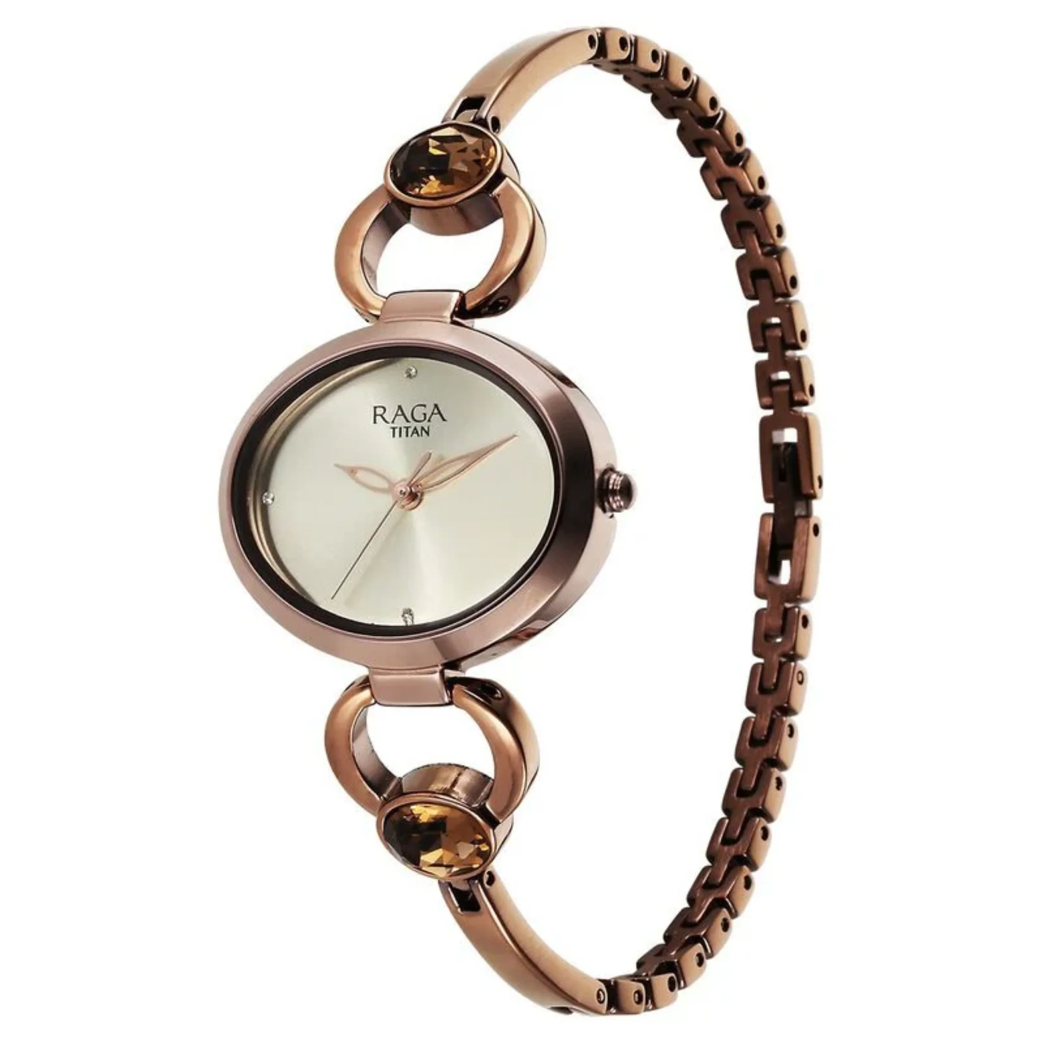 Titan Women Brass Rose Gold / Copper Oval