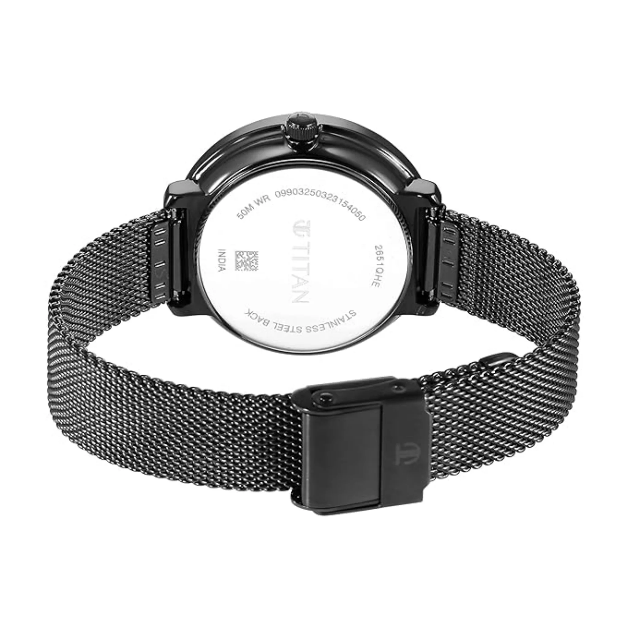 Titan Women Stainless Steel MOP Round - 2651QM04