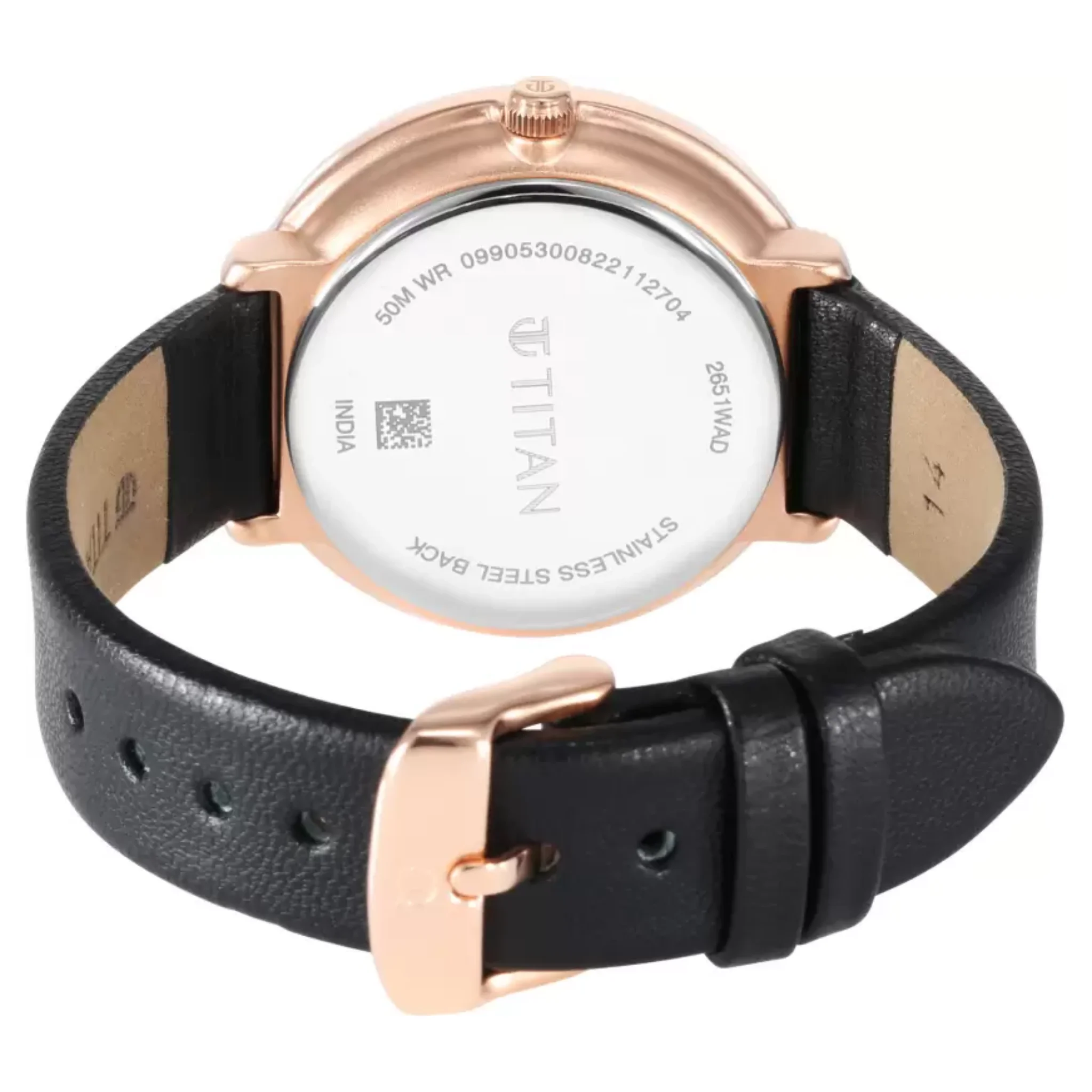 Titan Women Leather Green Round - 2686SM02