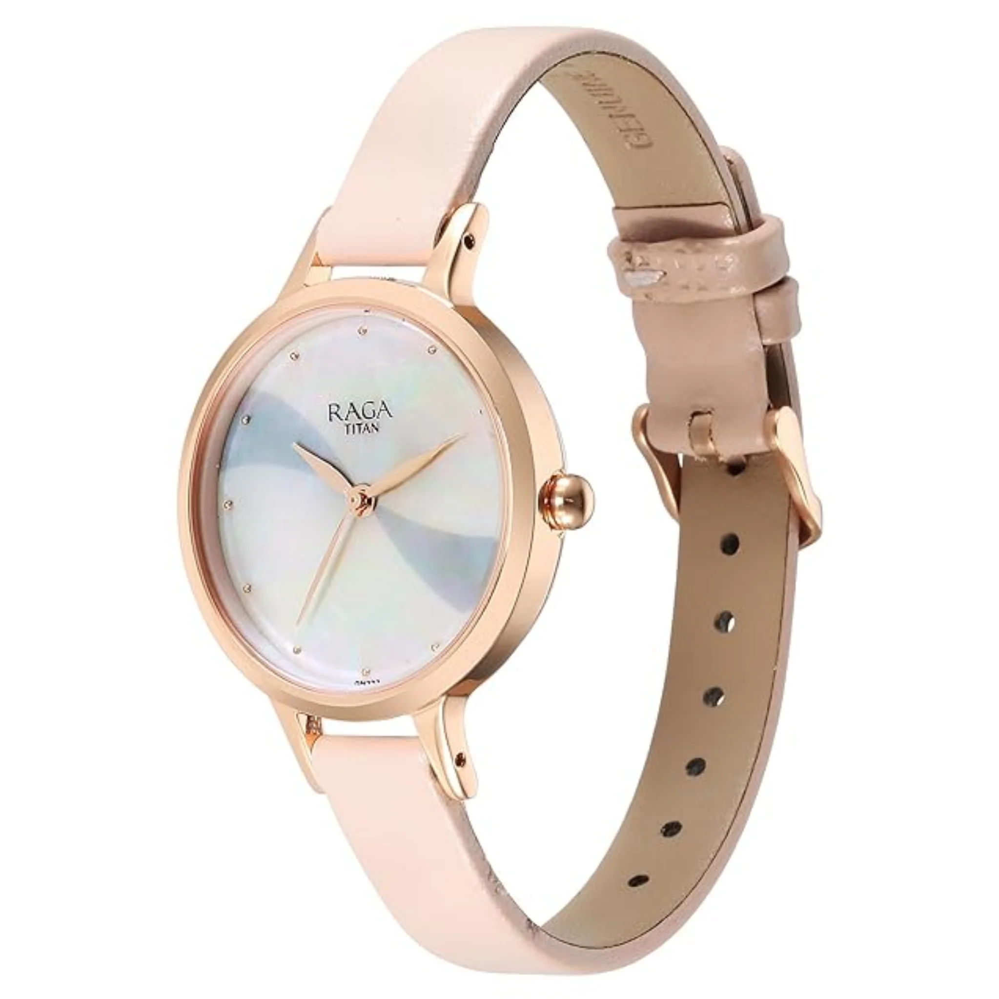 Titan Women Brass MOP Round - 2666WL04