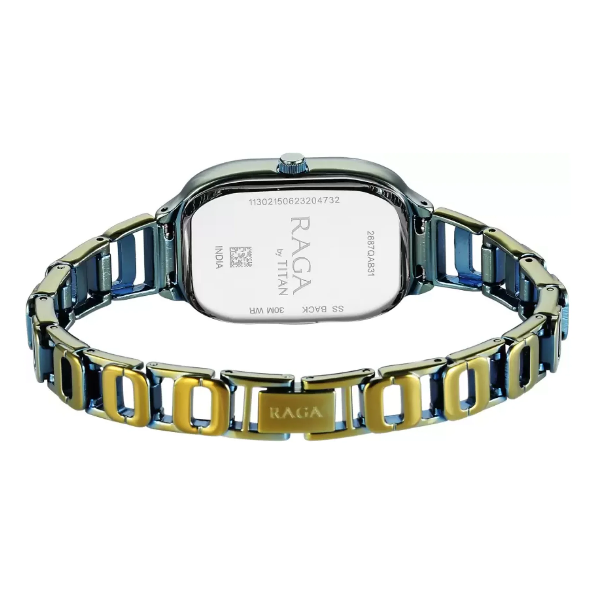 Titan Women Brass Green Round