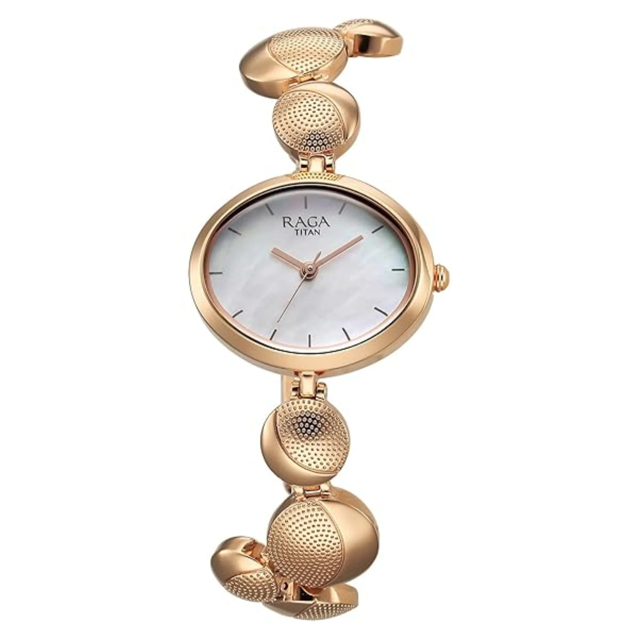 Titan Women Brass MOP Round