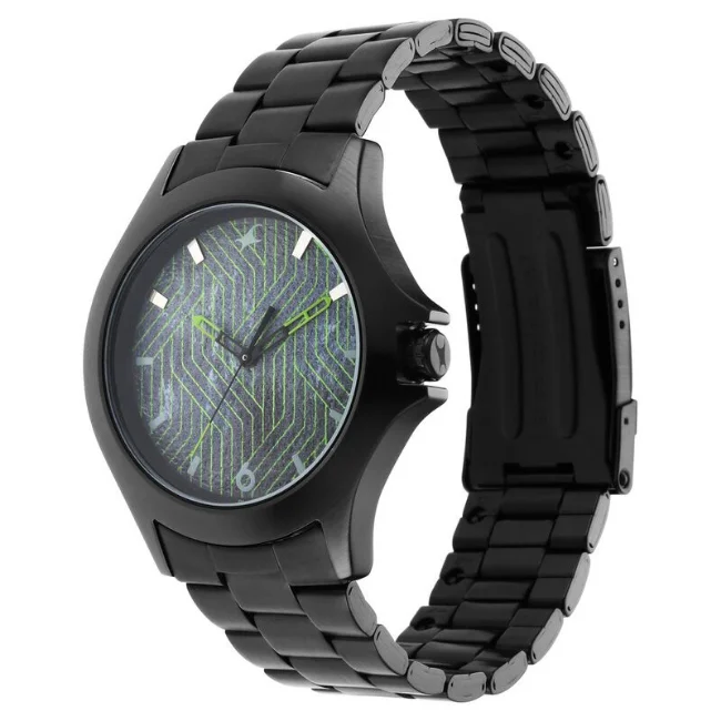 Fastrack Round Black Male 3220NM01 Watch