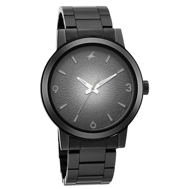 Fastrack Round Black Male 3245NM02 Watch