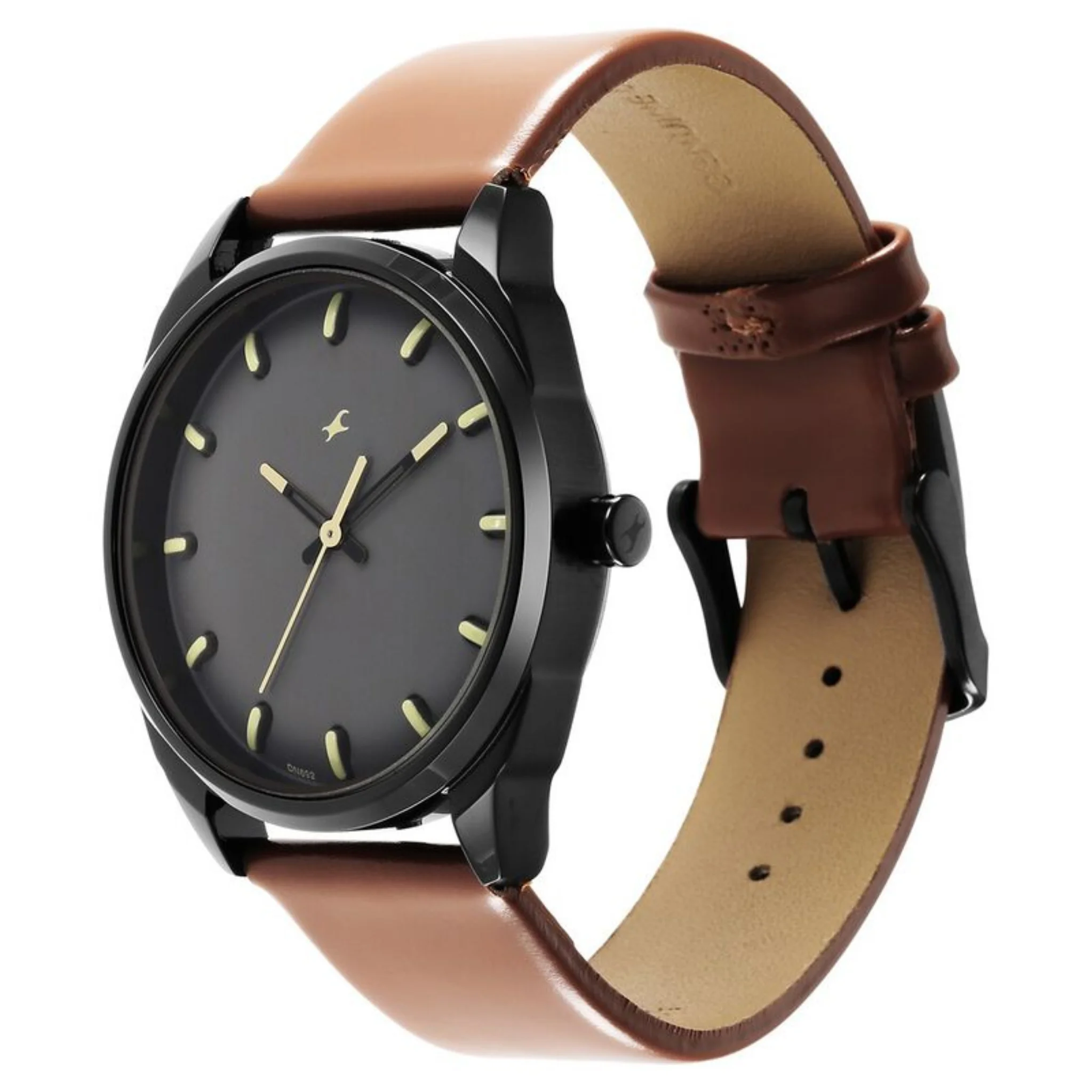 Fastrack Round Brown Male 3273NL03 Watch