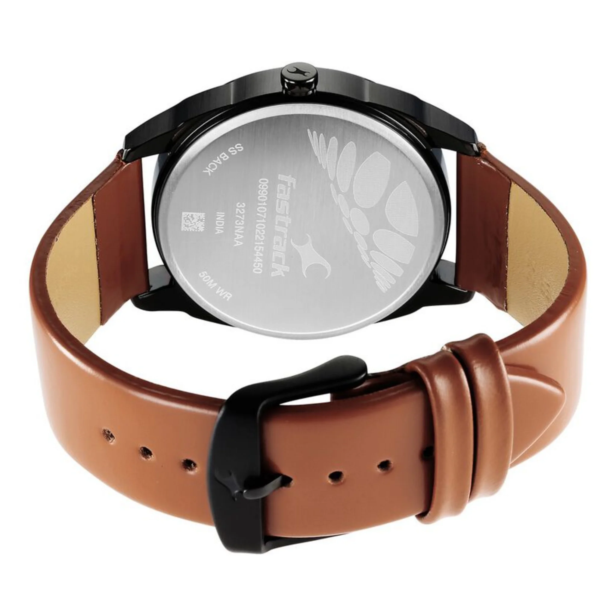 Fastrack Round Brown Male 3273NL03 Watch