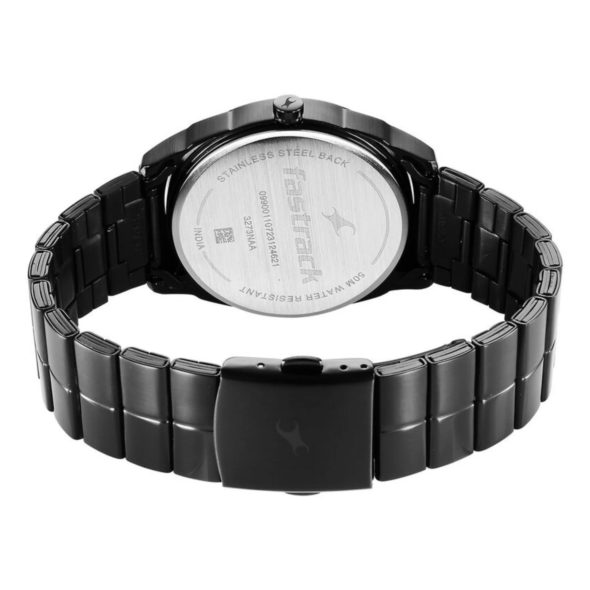 Fastrack Round Black Male 3273NM01 Watch