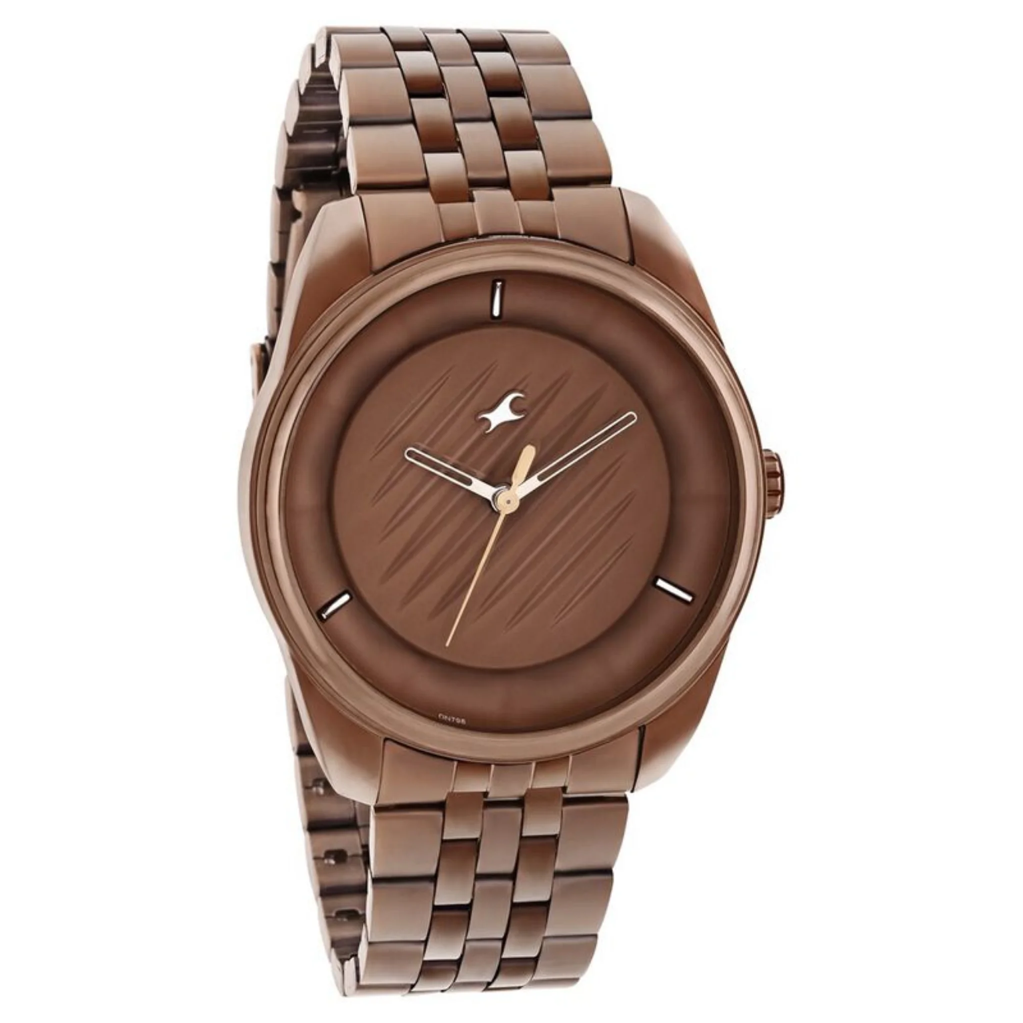 Fastrack Round Brown Male 3300QM01 Watch