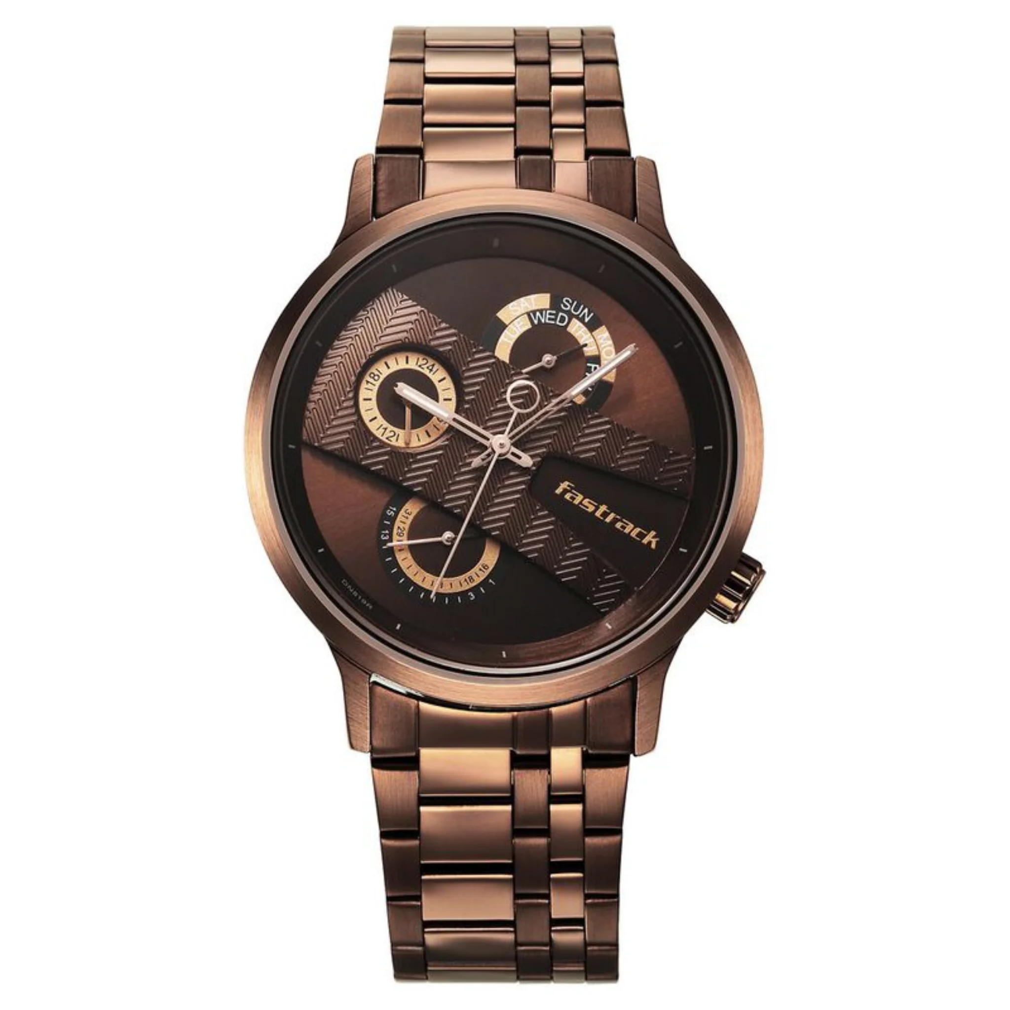 Fastrack Others Brown Male 3301QM01 Watch