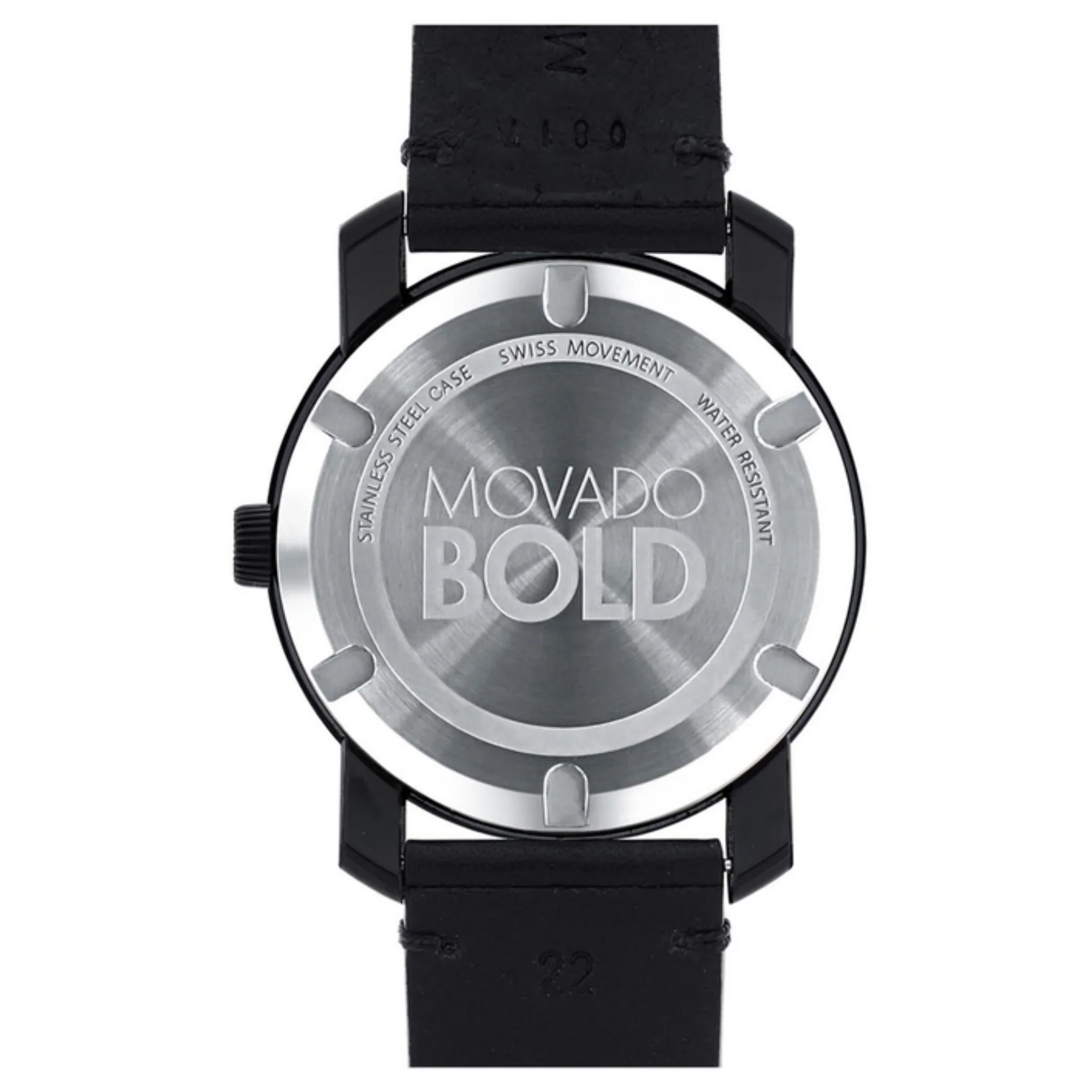 Movado Bold Analog Black Round Dial Men's Watch - 3600307