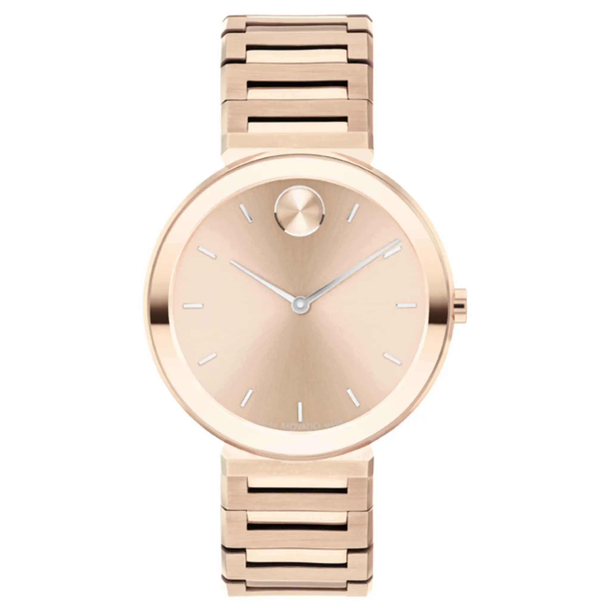 Movado Bold Analog Gold Round Dial Women's Watch - 3601089