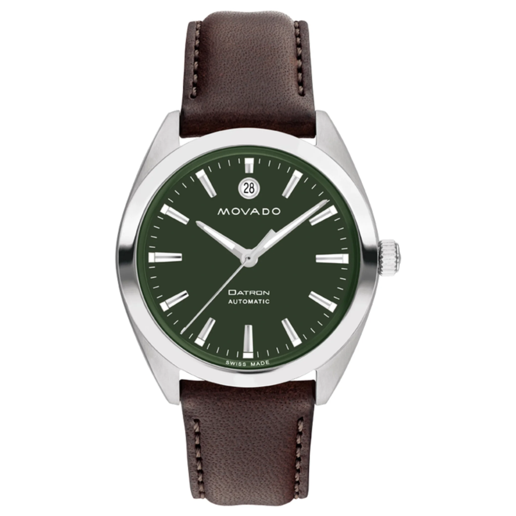 Movado Heritage Analog Green Round Dial Men's Watch - 3650174