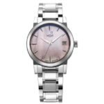 Xylys Quartz Analog with Date Pink Dial Silver Stainless Steel Strap Watch For Women