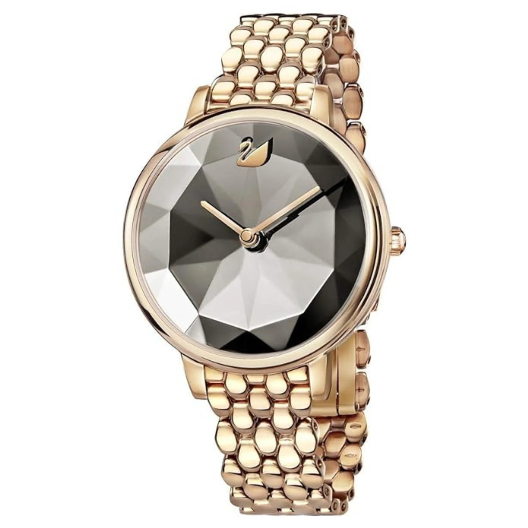 Swarovski Women's Crystal Lake Watch Metal Bracelet Gray Rose Gold Tone - 5416023