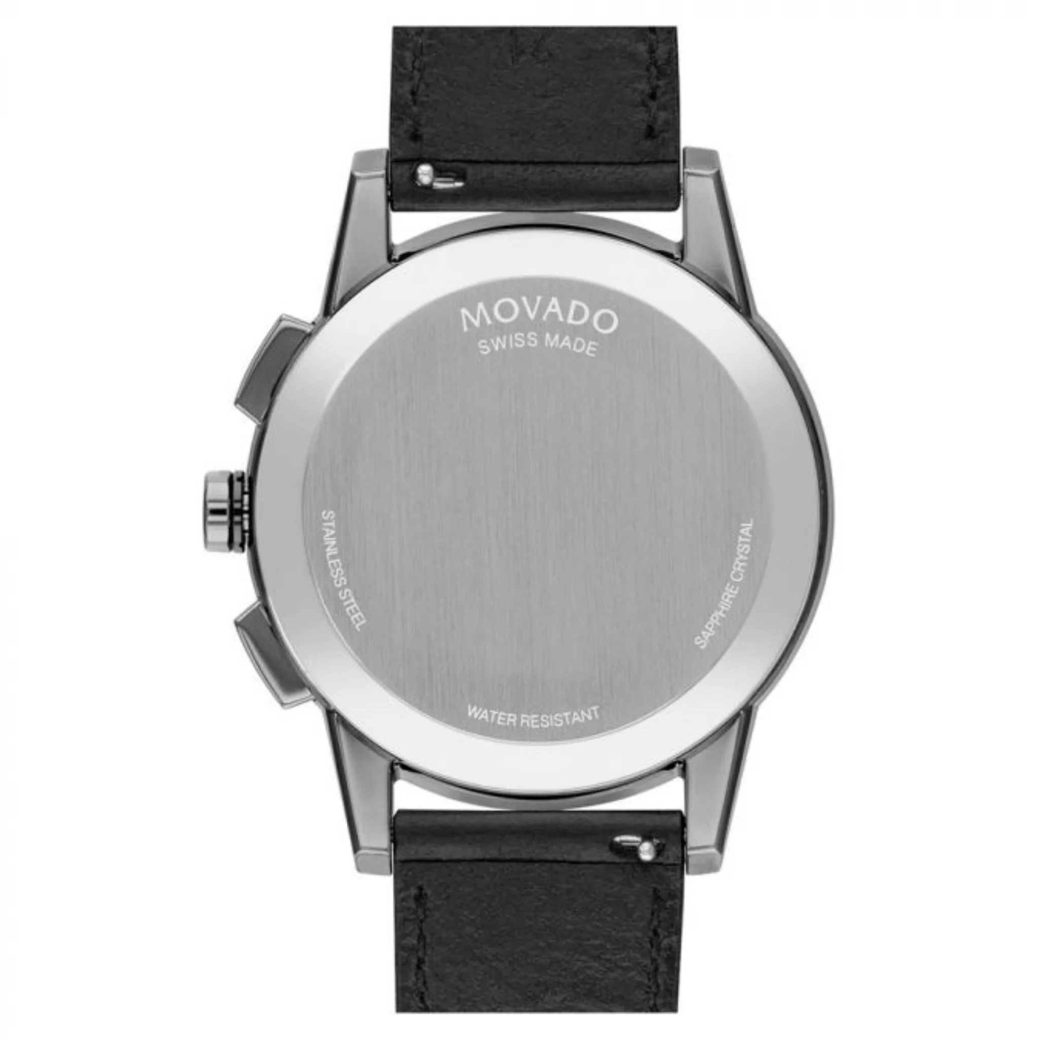 Movado Museum Chronograph Black Round Dial Men's Watch - 0607476