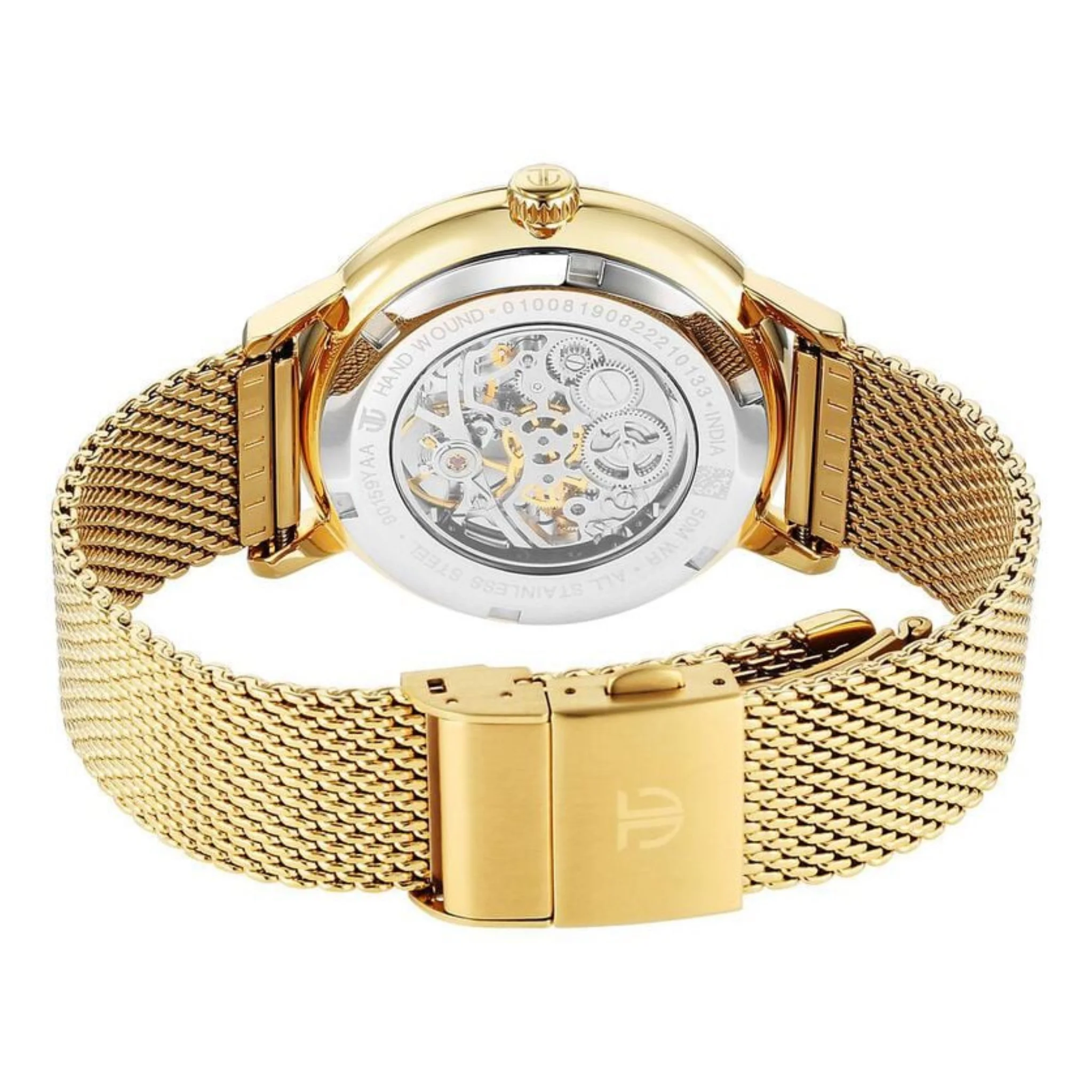 Titan Men Stainless Steel Green Round - 90159YM01