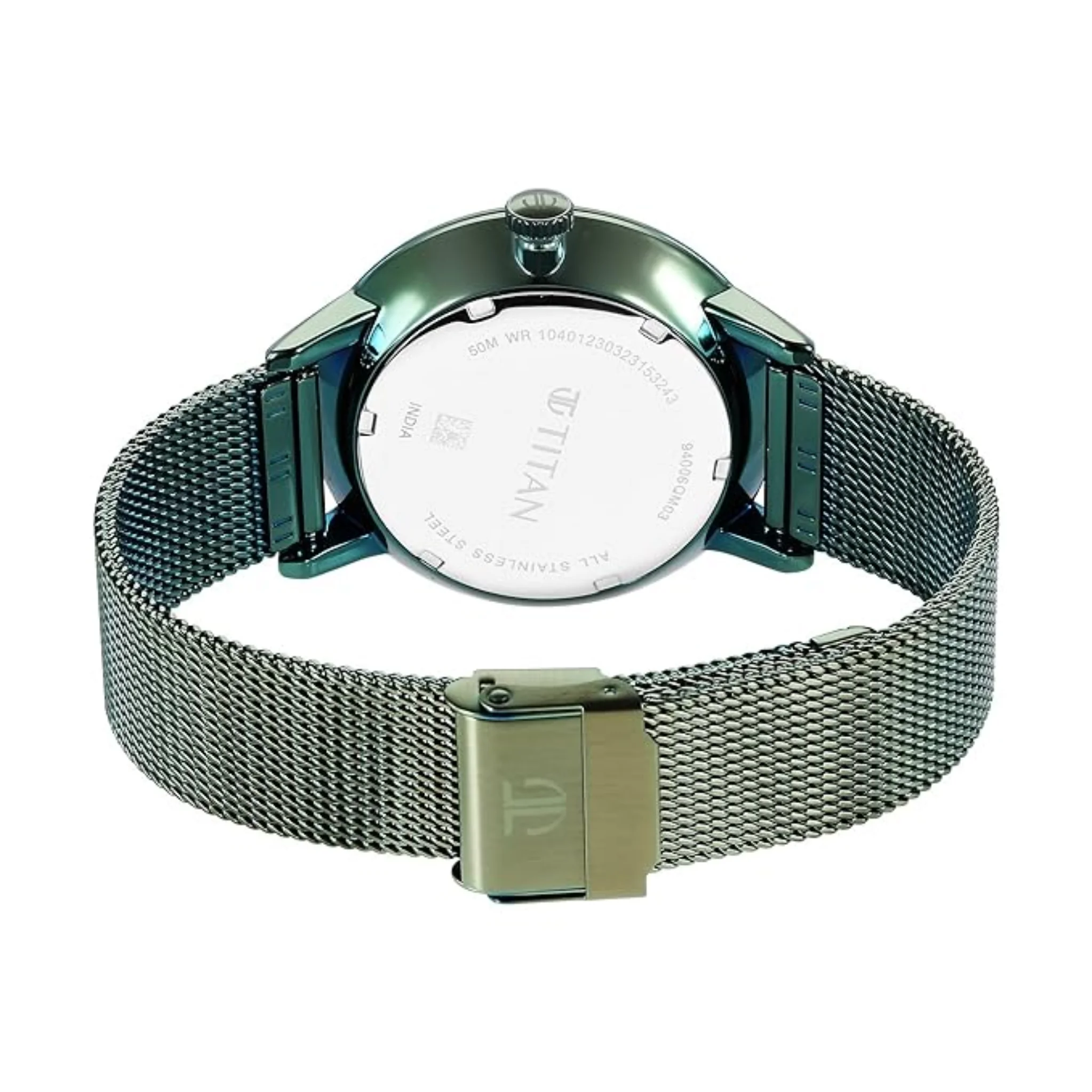 Titan Olive Green Men Quartz Watch 94006QM03