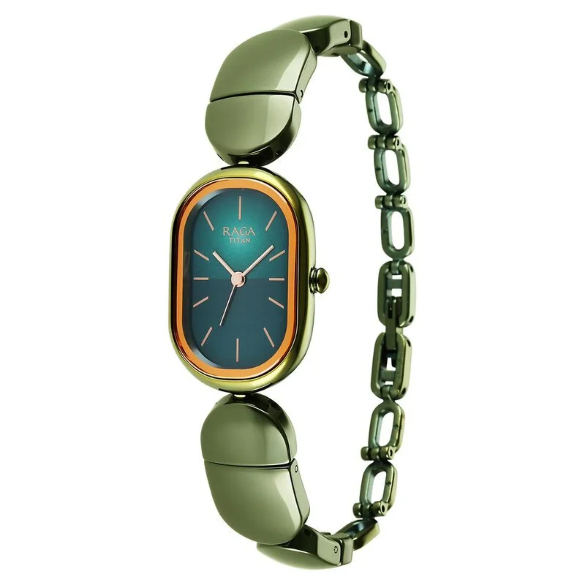 Titan Green Women Quartz Watch 95147KD02