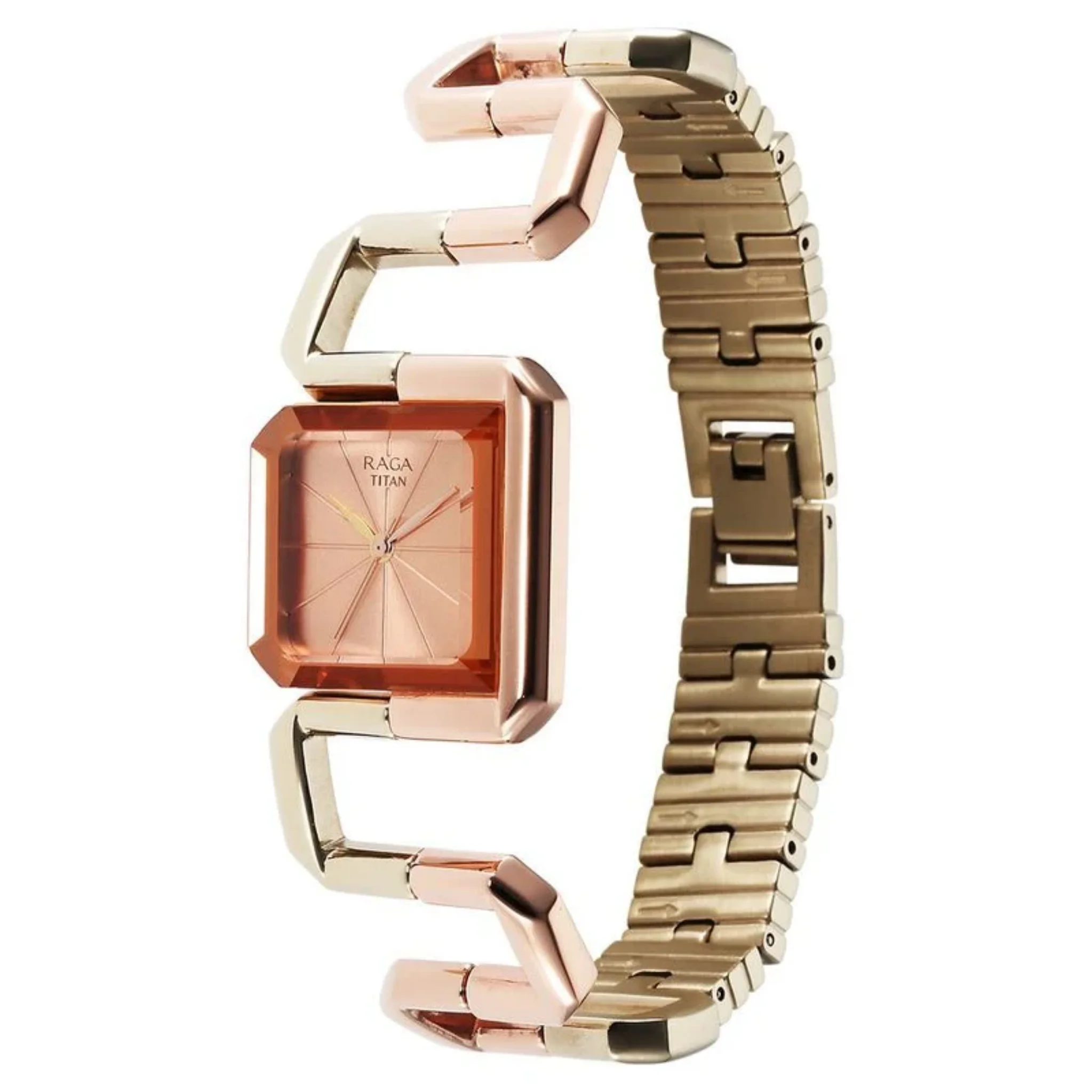 Titan Rose Gold Women Quartz Watch 95155KM01