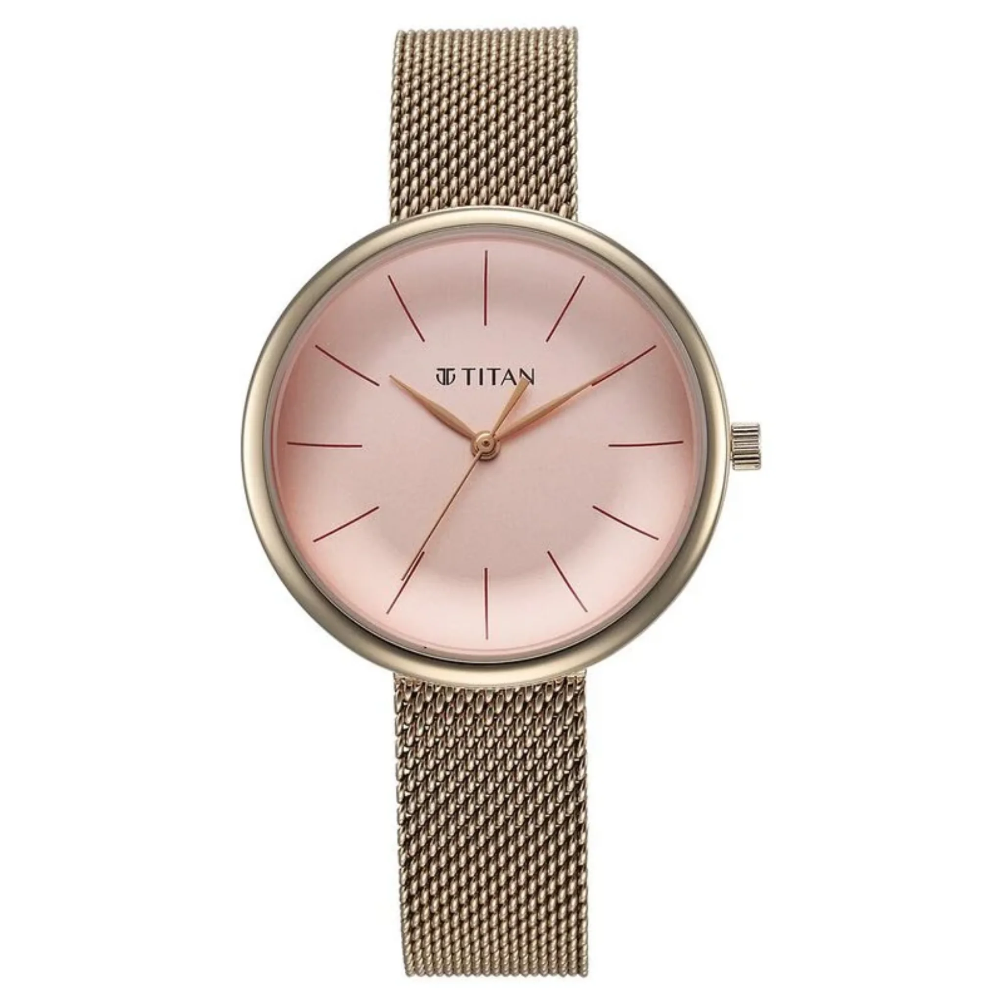 Titan Pink Women Quartz Watch 95182WM01
