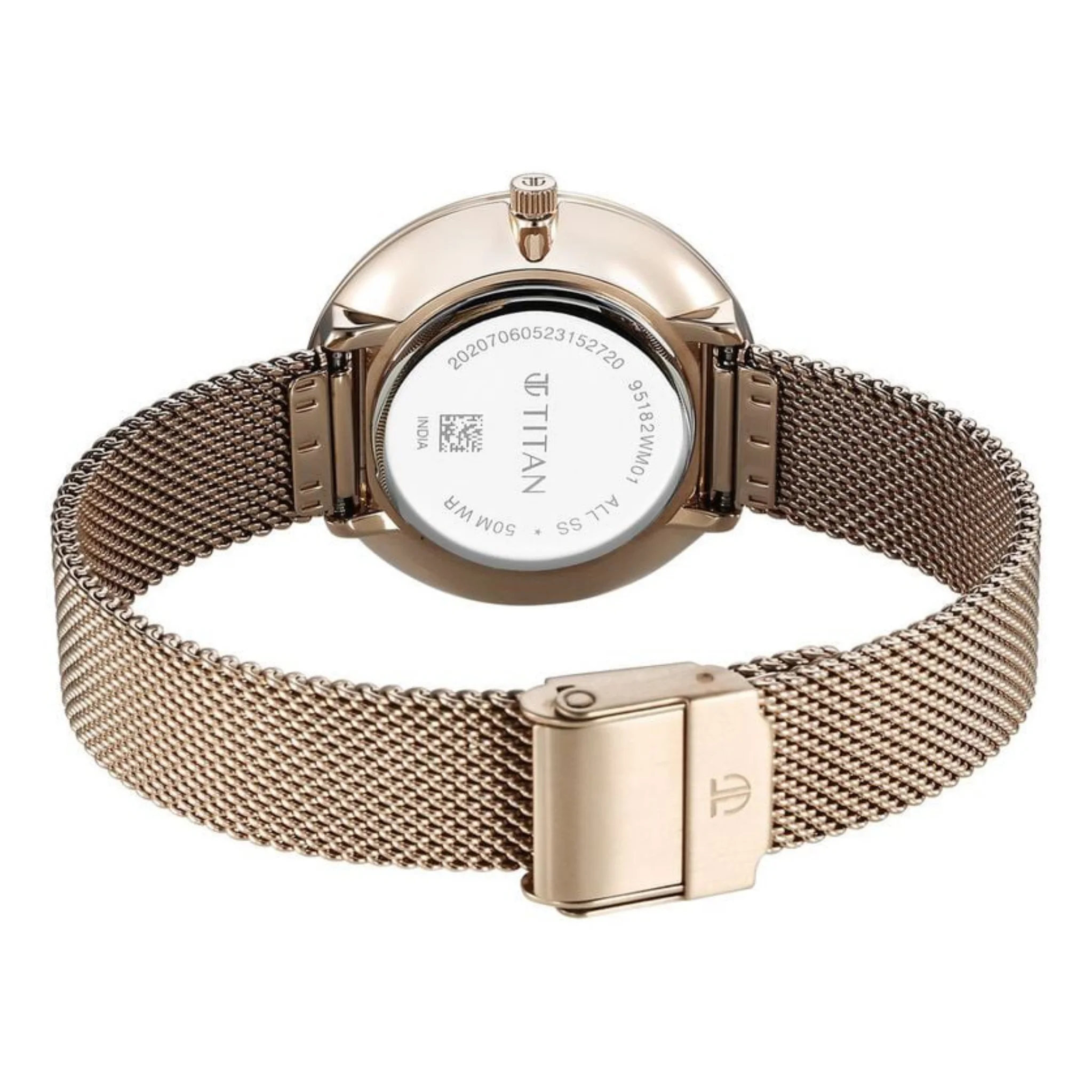 Titan Pink Women Quartz Watch 95182WM01