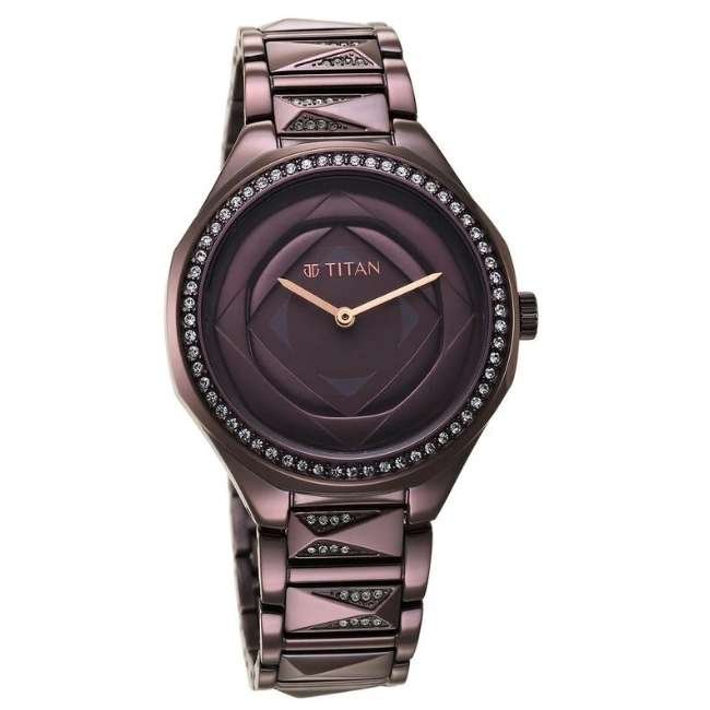 Titan Dusty Lavender Women Quartz Watch 95206QM01