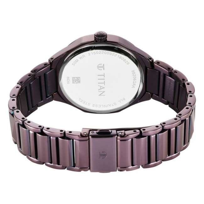 Titan Dusty Lavender Women Quartz Watch 95206QM01