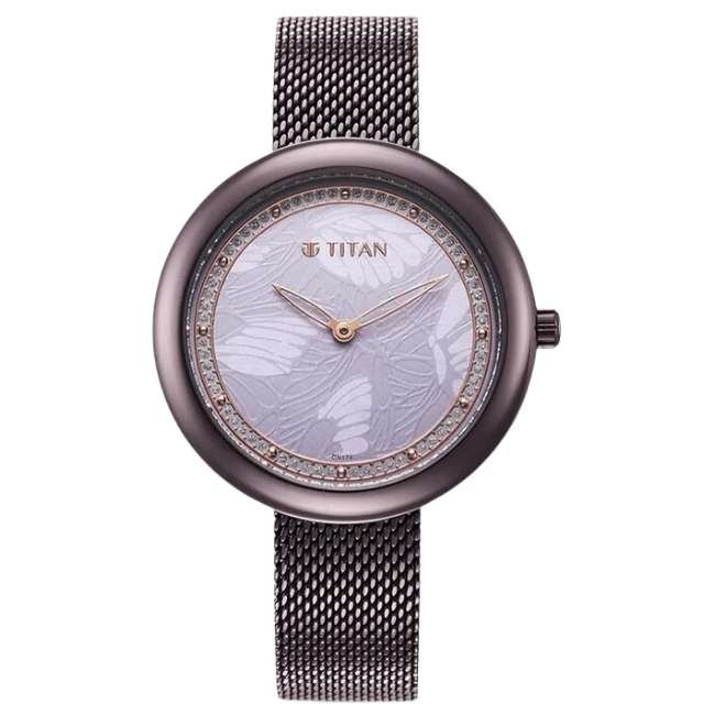 Titan Purple Women Quartz Watch 95210QM01