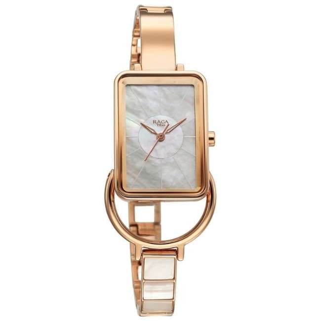 Titan Raga MOP Women Quartz Watch 95223WM01F