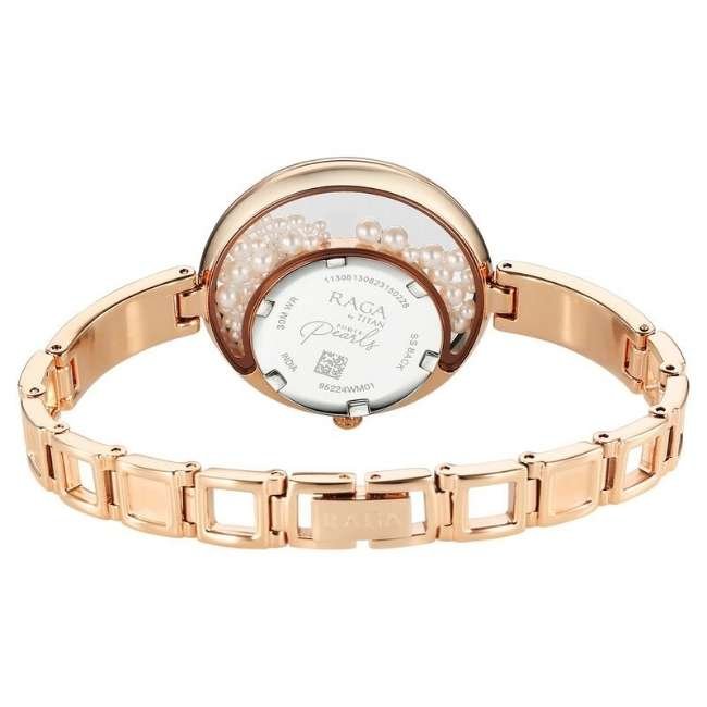 Titan White Women Quartz Watch 95224WM01F