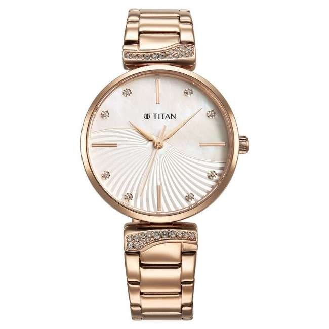 Titan MOP Women Quartz Watch 95237WM01