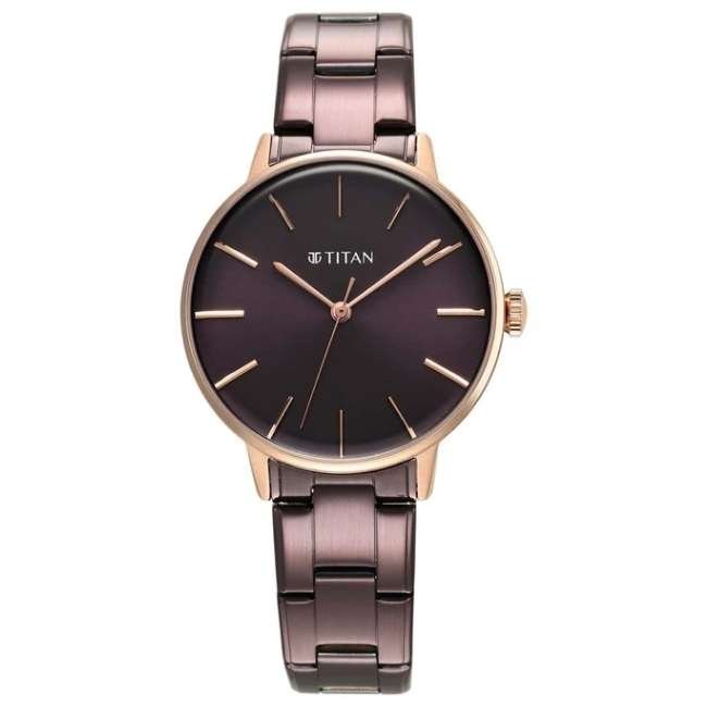 Titan Brown Women Quartz Watch 95248KM01