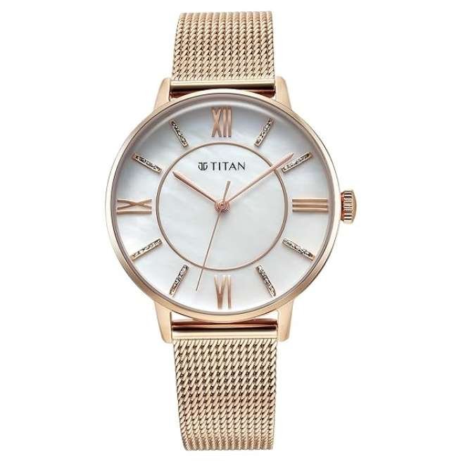 Titan women Brown Watch- 95248WM02