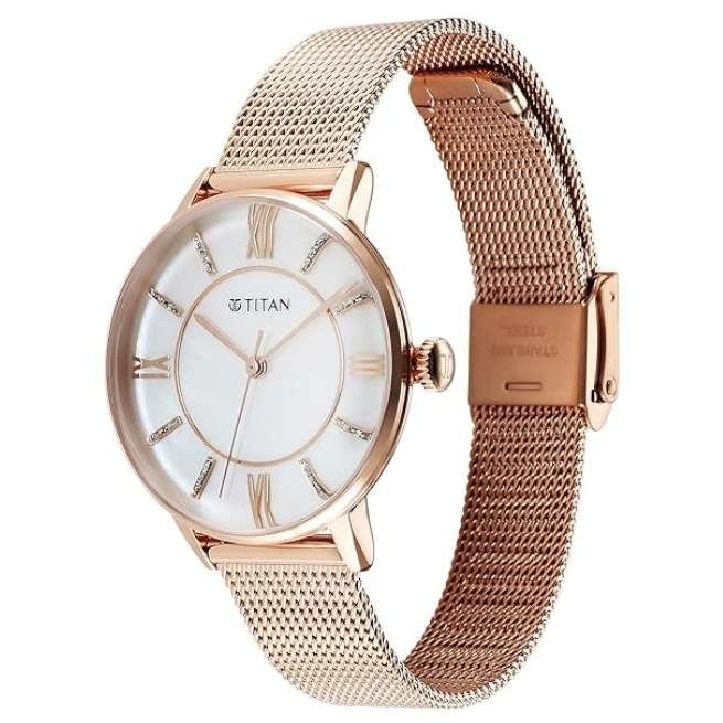 Titan women Brown Watch- 95248WM02