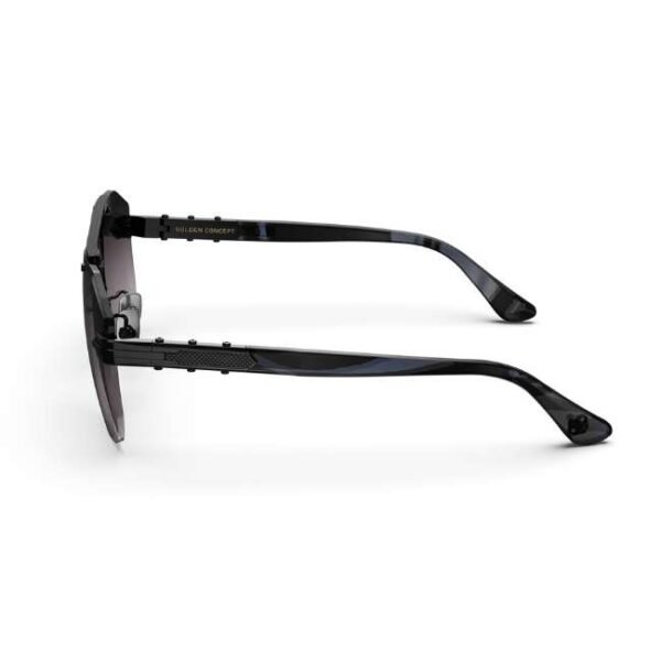 Golden Concept UV Protective Zero Power CR39 Unisex Sunglasses - Bizster Black-AC-SG-BK-BK-BIZSTER