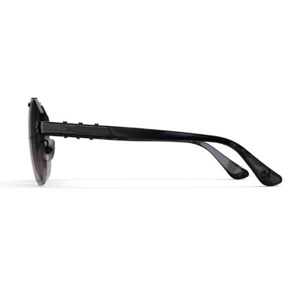 Golden Concept UV Protective Zero Power CR39 Unisex Sunglasses - Bizster Black-AC-SG-BK-BK-BIZSTER