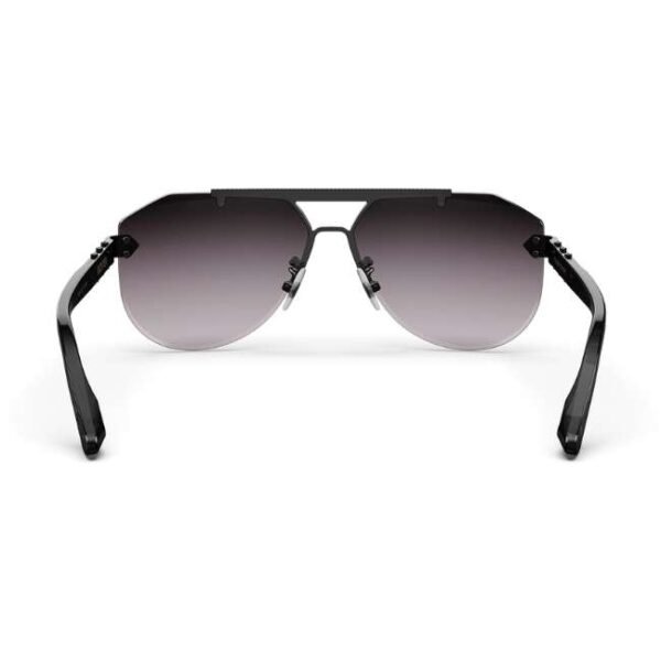 Golden Concept UV Protective Zero Power CR39 Unisex Sunglasses - Bizster Black-AC-SG-BK-BK-BIZSTER