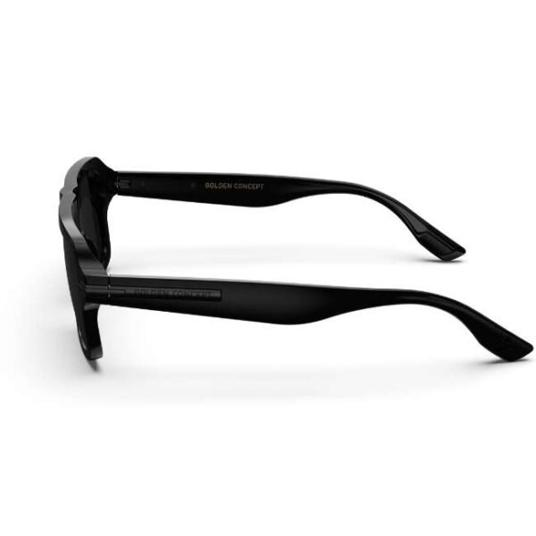 Golden Concept UV Protective Zero Power CR39 Unisex Sunglasses - Dude Black-AC-SG-BK-BK-DUDE