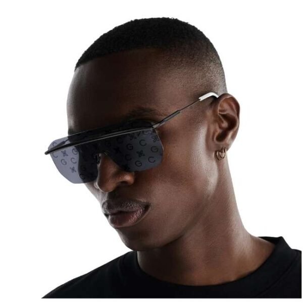 Golden Concept UV Protective Zero Power CR39 Unisex Sunglasses - Raver Black-AC-SG-BK-BK-RAVER