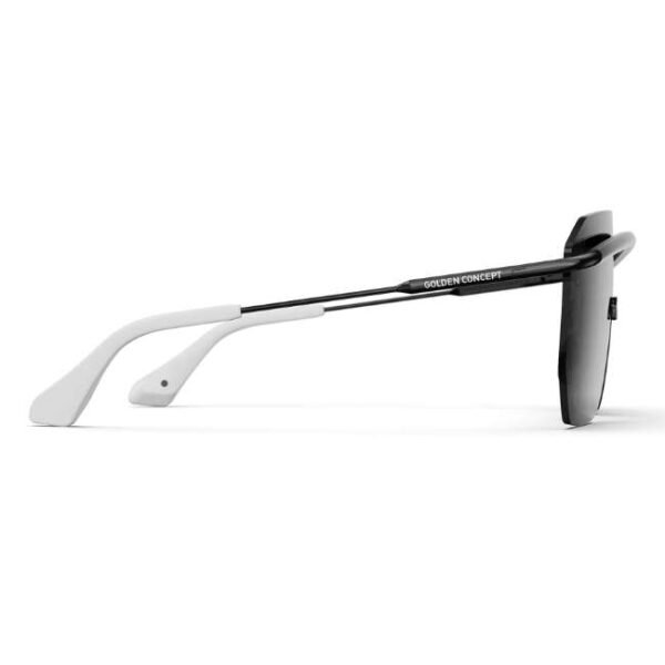 Golden Concept UV Protective Zero Power CR39 Unisex Sunglasses - Raver Black-AC-SG-BK-BK-RAVER