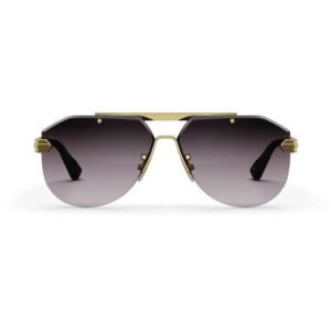 Golden Concept UV Protective Zero Power CR39 Unisex Sunglasses - Bizster Gold-AC-SG-BK-G-BIZSTER