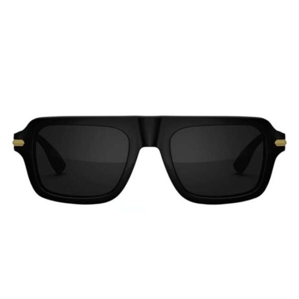 Golden Concept UV Protective Zero Power CR39 Unisex Sunglasses - Dude Gold-AC-SG-BK-G-DUDE