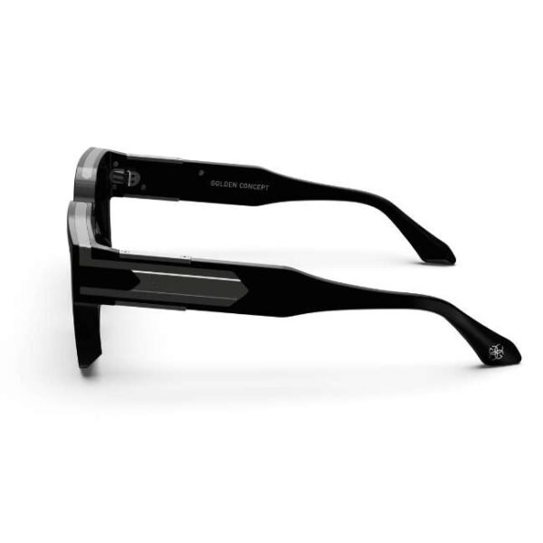 Golden Concept UV Protective Zero Power CR39 Unisex Sunglasses - Baller Silver-AC-SG-BK-SL-BALLER