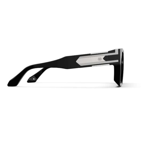 Golden Concept UV Protective Zero Power CR39 Unisex Sunglasses - Baller Silver-AC-SG-BK-SL-BALLER