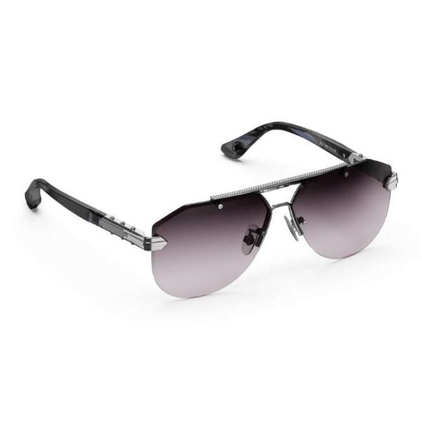 Golden Concept UV Protective Zero Power CR39 Unisex Sunglasses - Bizster Silver-AC-SG-BK-SL-BIZSTER